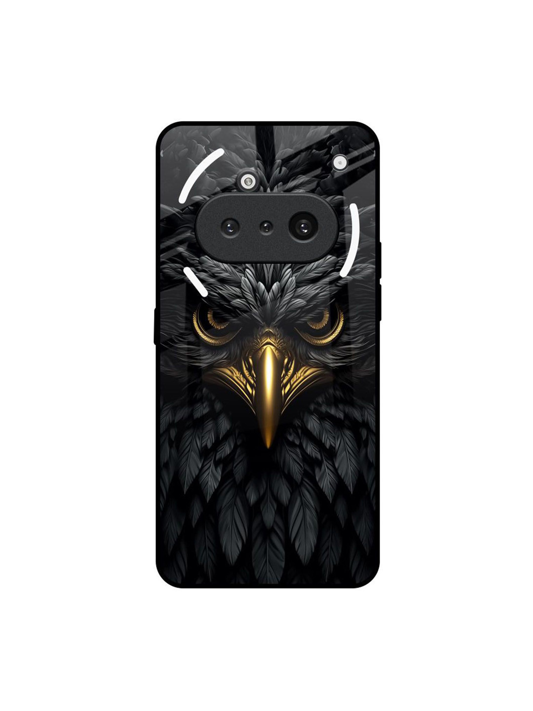 QRIOH Unisex Graphic Printed Nothing Phone 3a Eagle Eye Glass Back Case Mobile Accessories