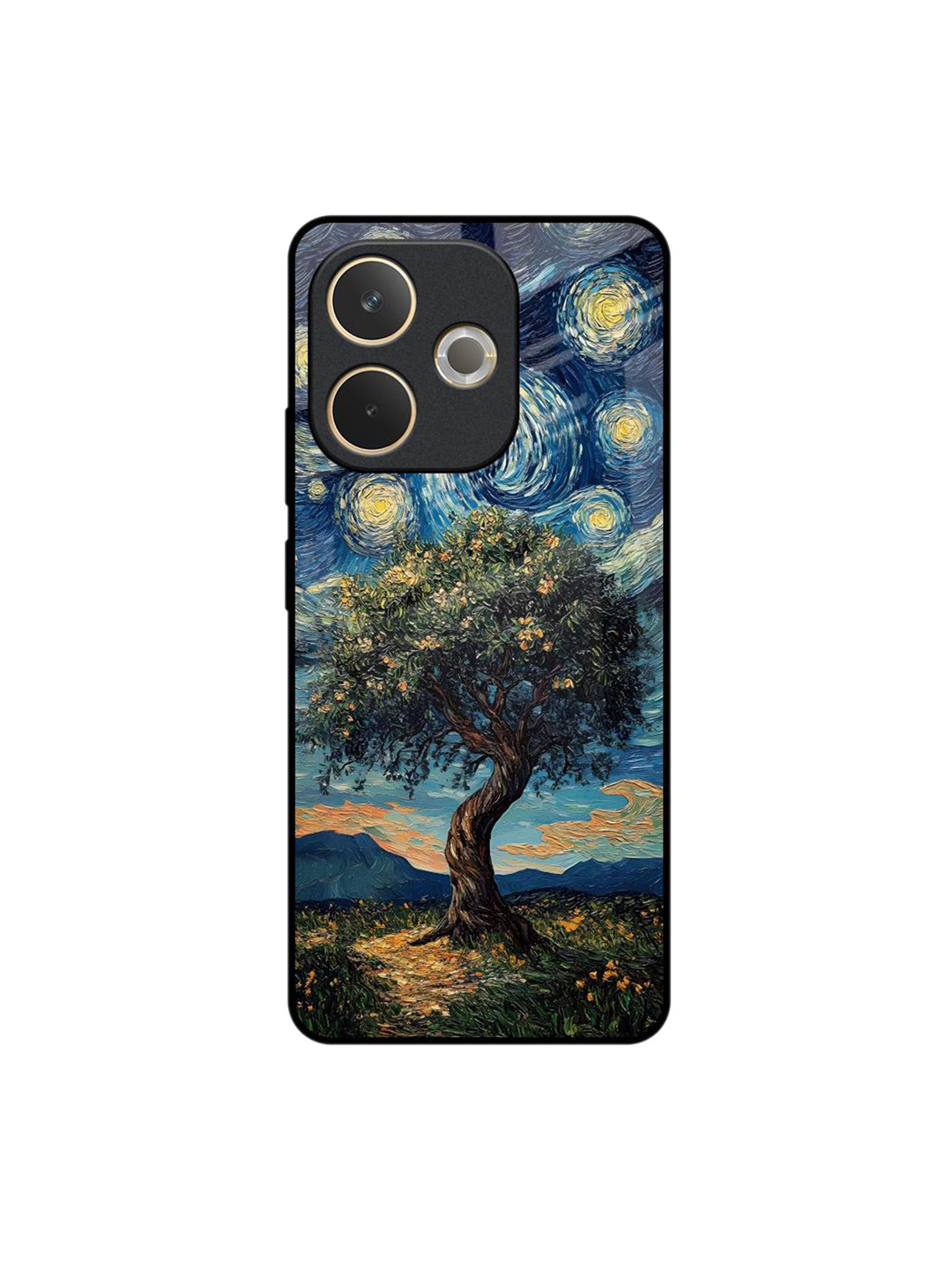 QRIOH Unisex Oppo A5 Pro 5G Tropical Shockproof Glass Back Case