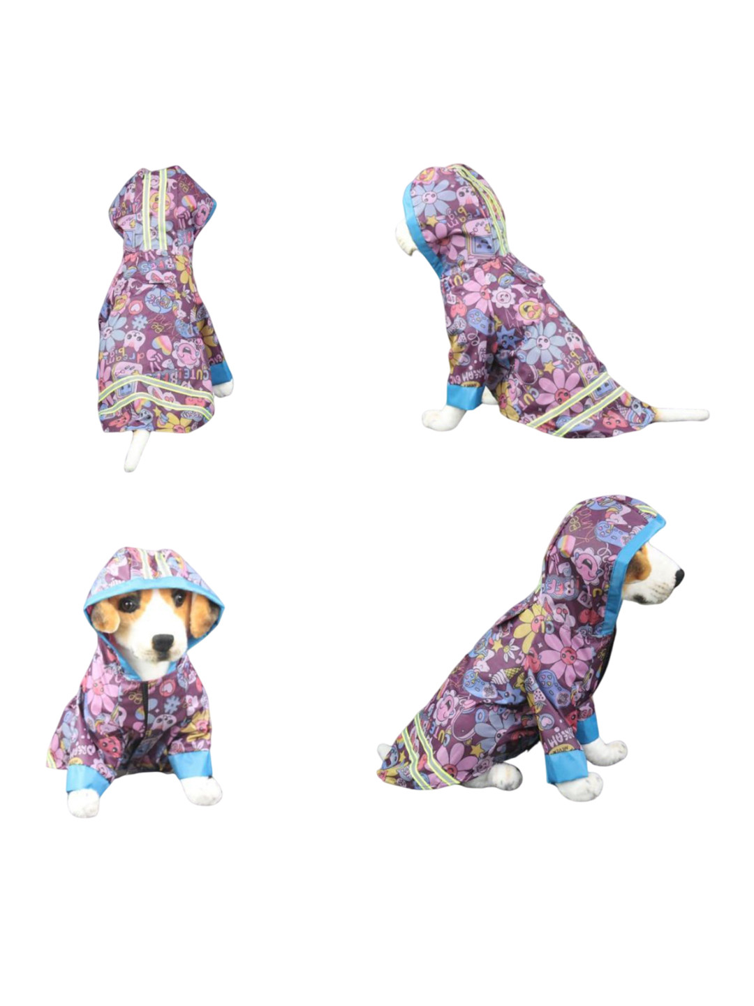 Lulala Waterproof Hooded Dog Raincoat