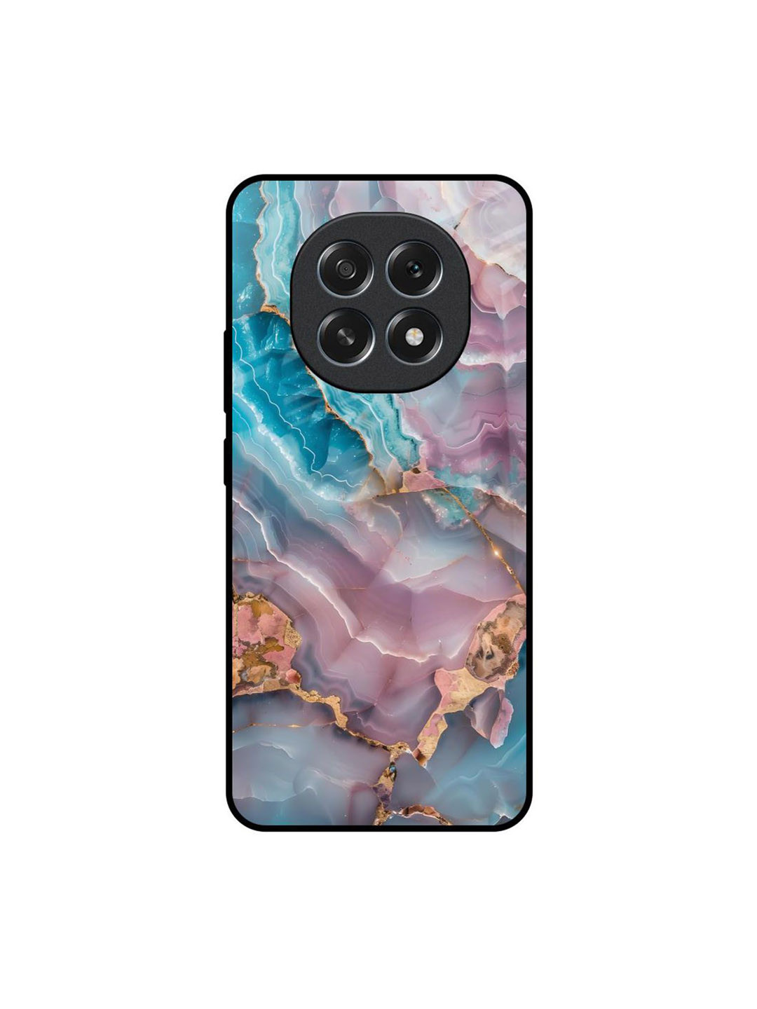 QRIOH Unisex Oppo F29 5G Shine Spark Impact Resistant Glass Back Case