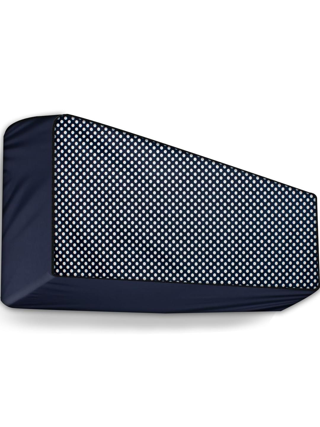The Furnishing Tree Navy Blue Printed Air Conditioner Cover