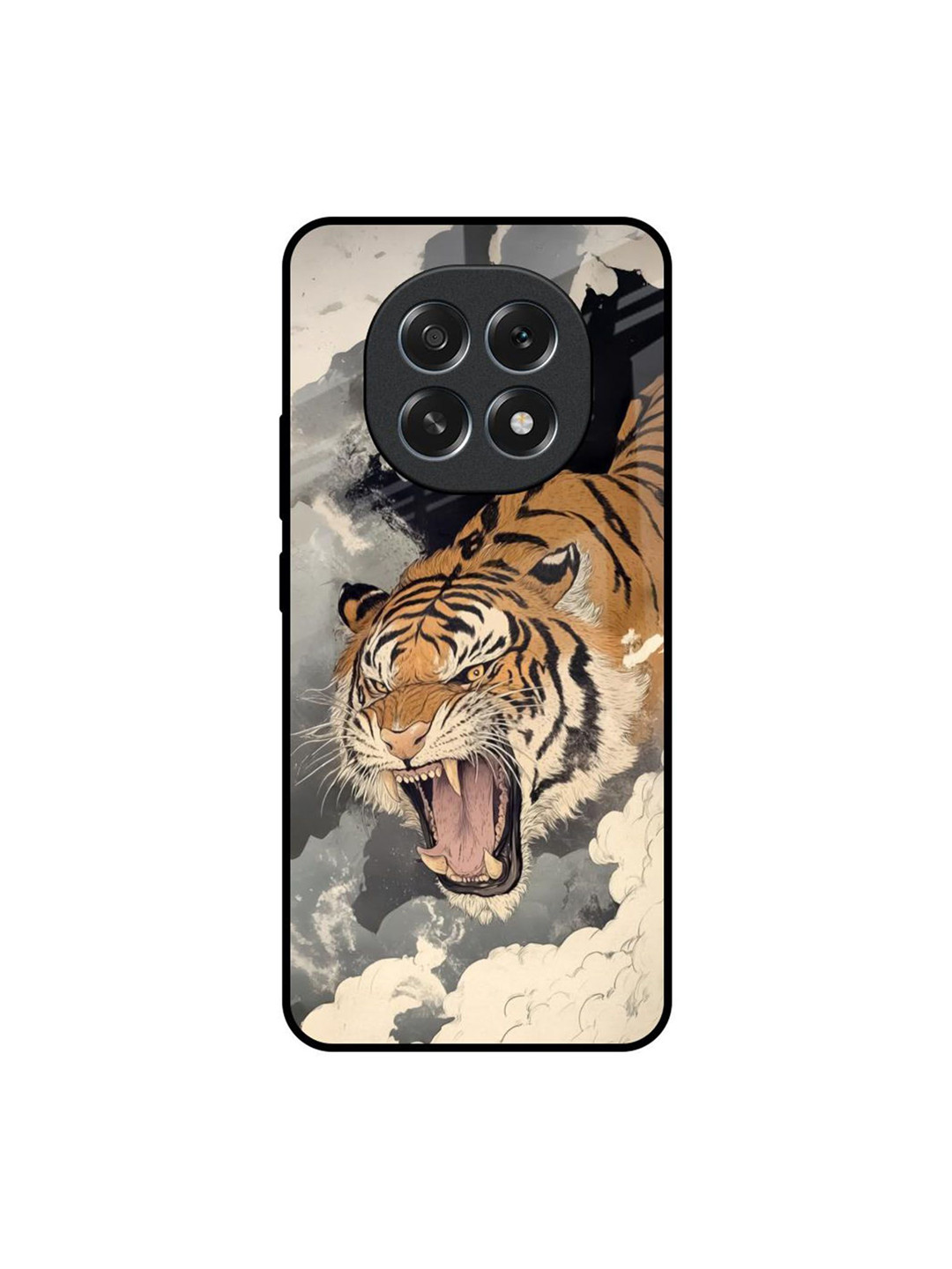 QRIOH Raging Tiger Printed Oppo F29 5G Back Case Mobile Accessories