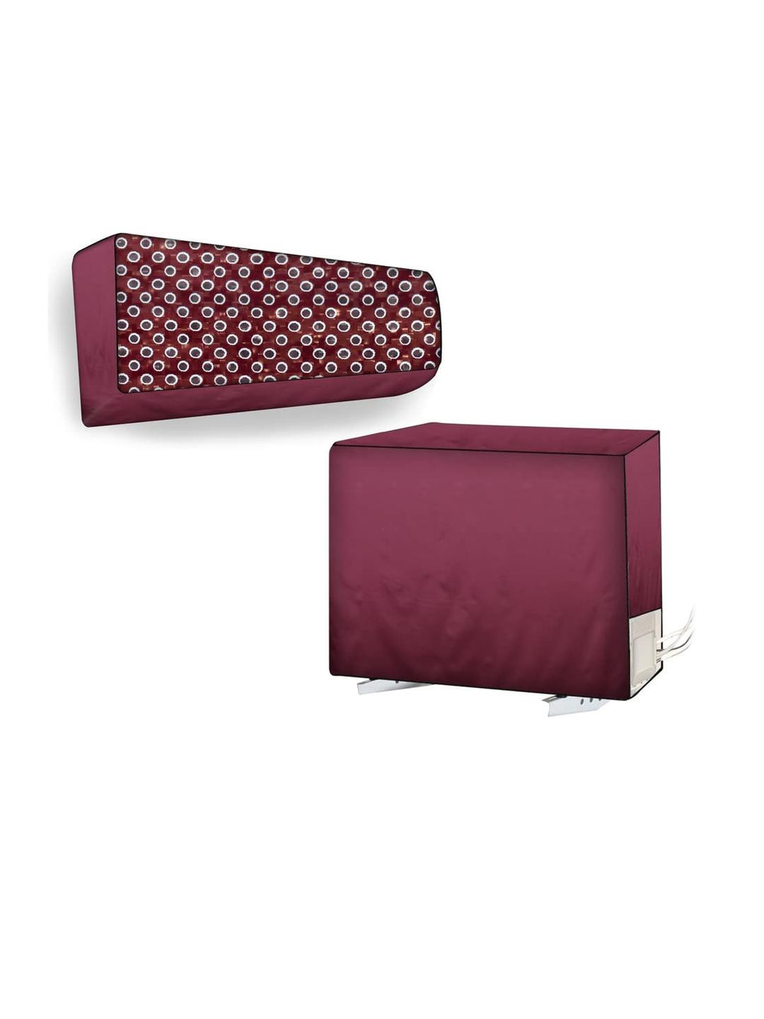 The Furnishing Tree Split AC Cover Set of Indoor and Outdoor Unit Used for 1 Ton Bluestar QBTU Symm