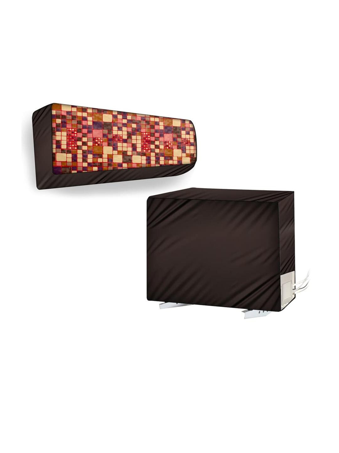 The Furnishing Tree Split AC Cover Set of Indoor and Outdoor Unit Used for 1.8 Ton Daikin FTKR60 Ab