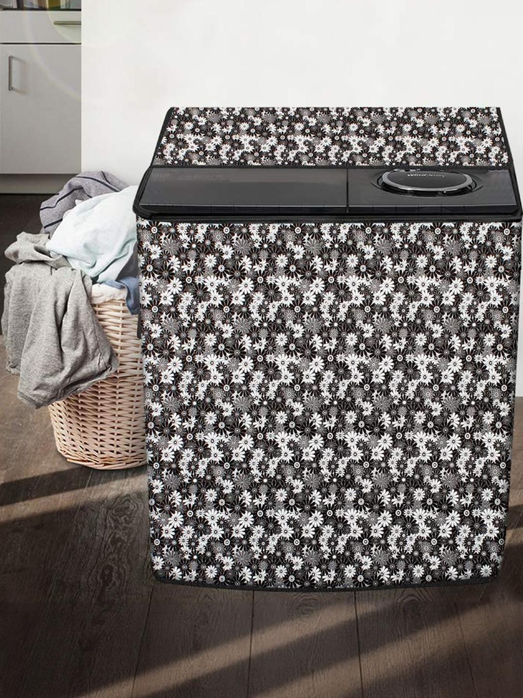 The Furnishing Tree Washing Machine Cover Floral Pattern Multicolors Compatible for Whirlpool 7Kg S