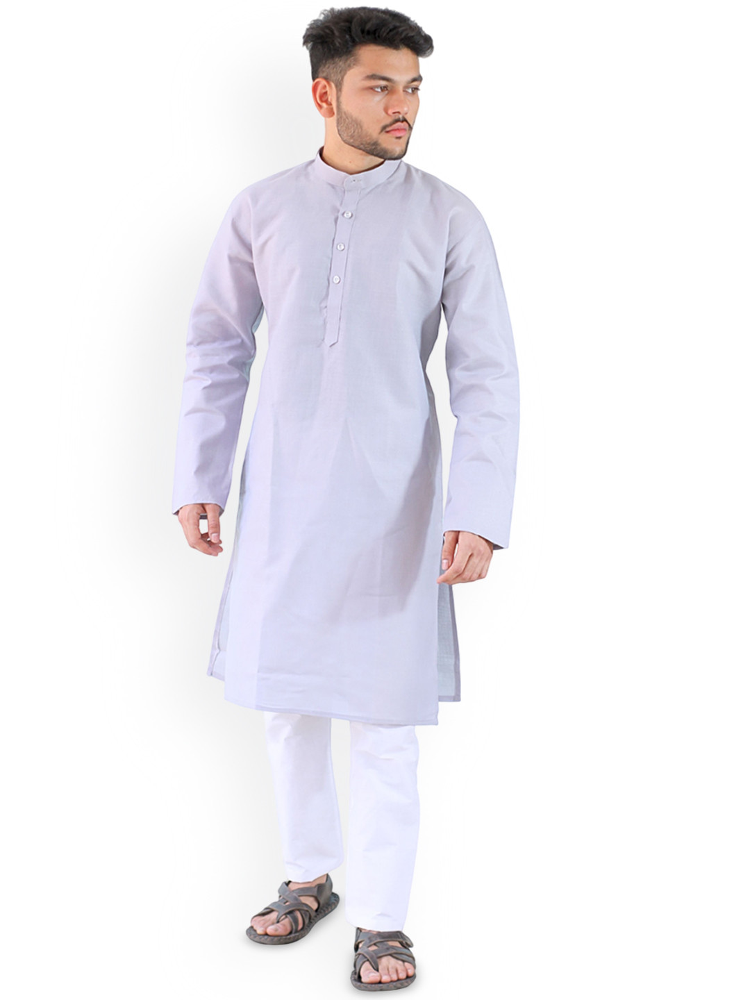 YOUTH ROBE Men Regular Kurta with Trousers