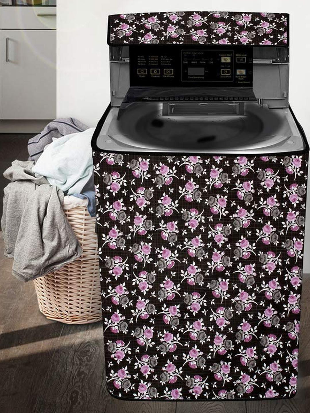 The Furnishing Tree Washing Machine Cover Floral Pattern Multi Colors Compatible for Whirlpool 6.5