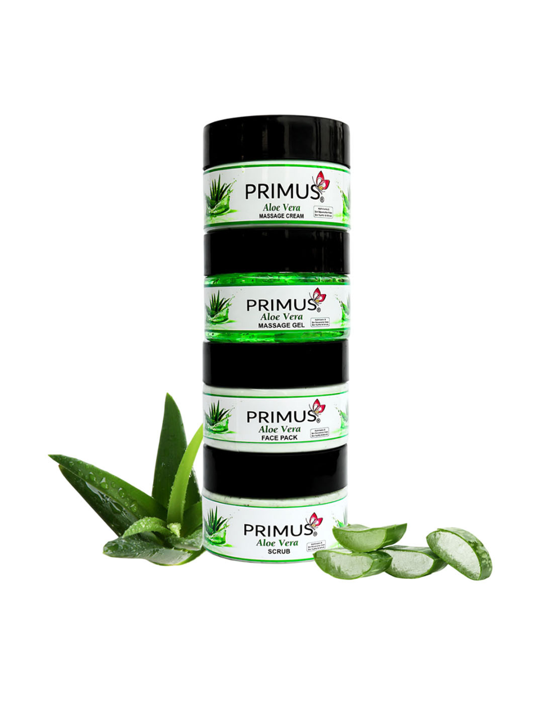 PRIMUS 4 Steps Facial Kit With Aloevera Extract For Face & Body - 200 g Each
