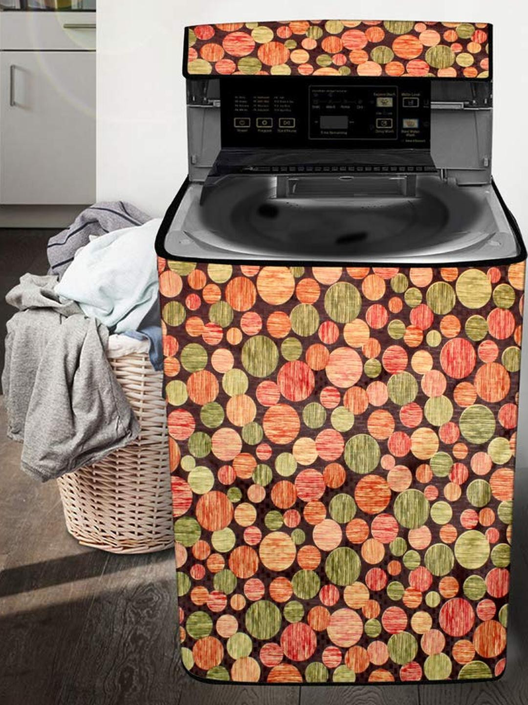 The Furnishing Tree Washing Machine Cover Abstract Pattern Multi Color Compatible for Whirlpool 10.
