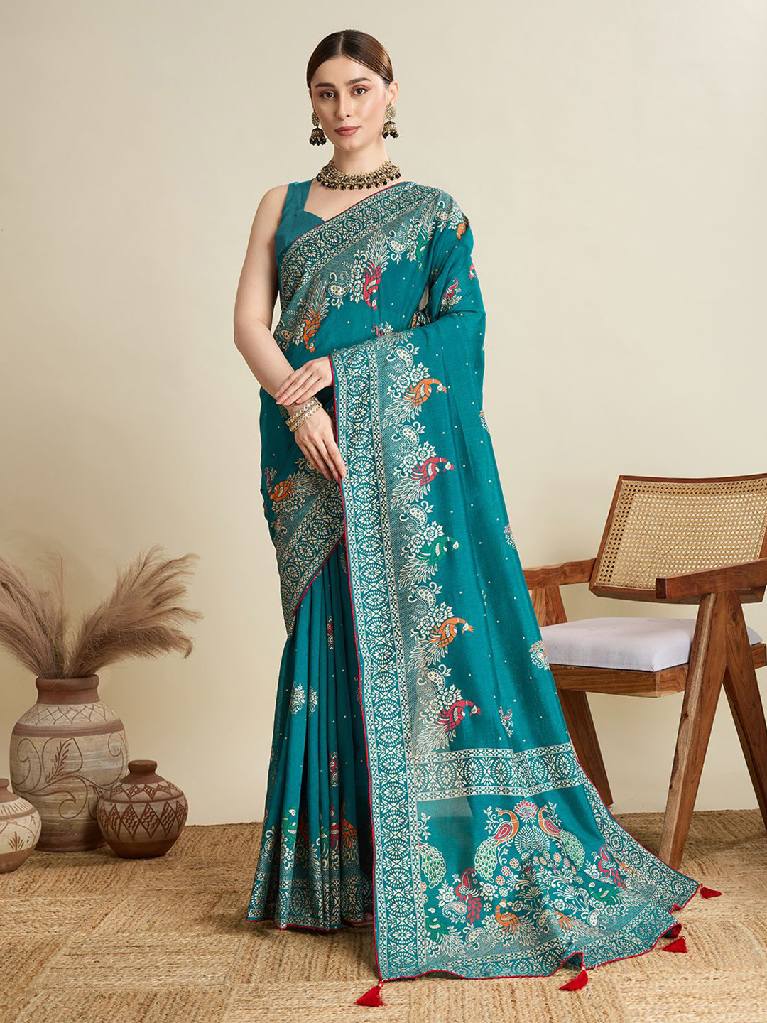 all about you Woven Design Zari Banarasi Saree