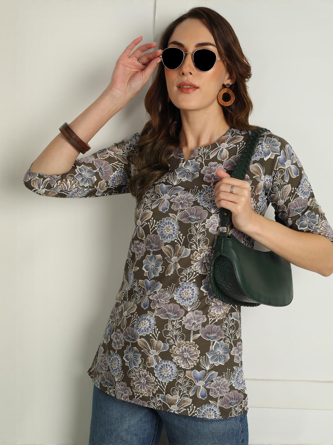 Moda Rapido Women Polyester Straight Kurtis