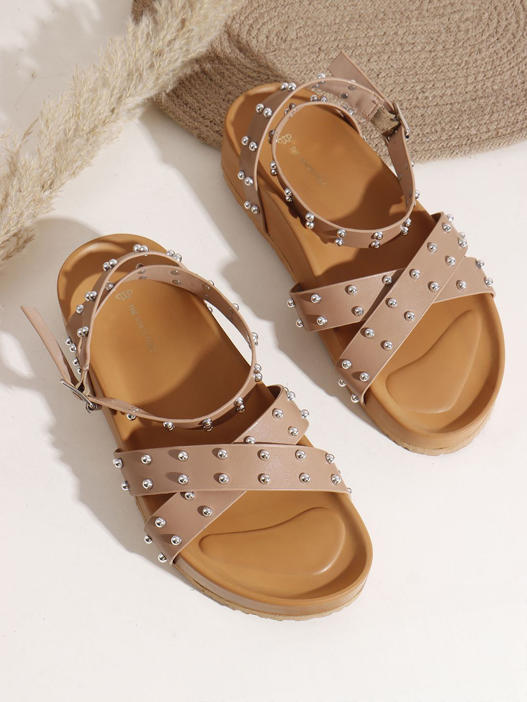 THE WHITE POLE Casual  Easy to Wear, Perfect Fit Flat Sandals for Women and Girls