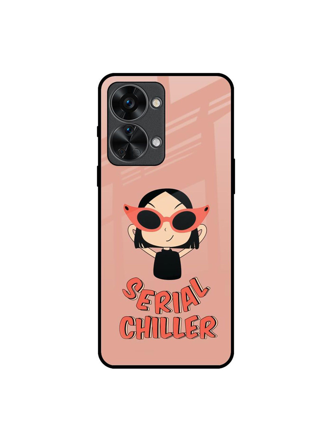 QRIOH Chilling Girl Printed Oneplus Nord 2T Silicone Back Case