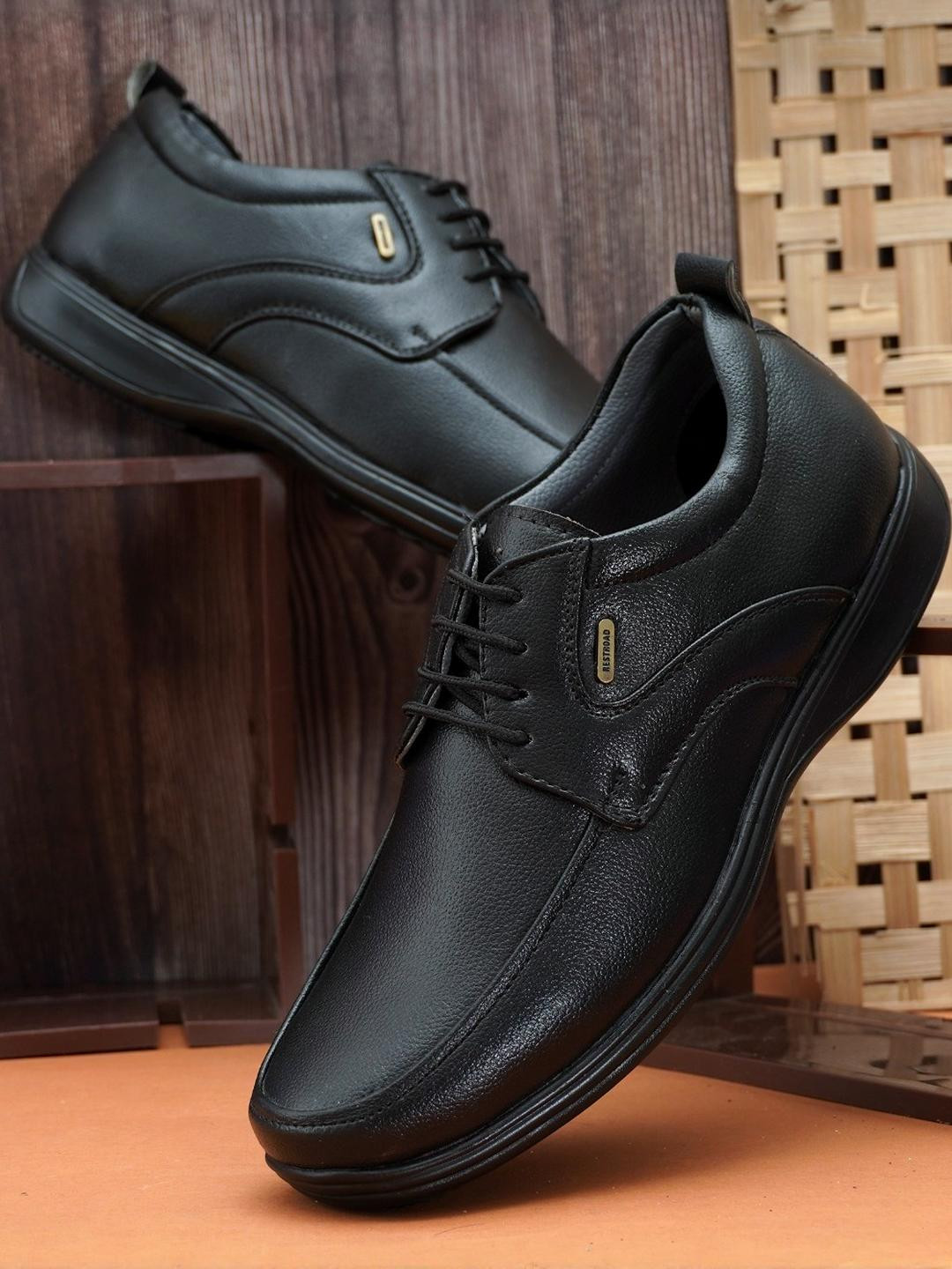 Peclo Men Lace-Ups Round Toe Derbys