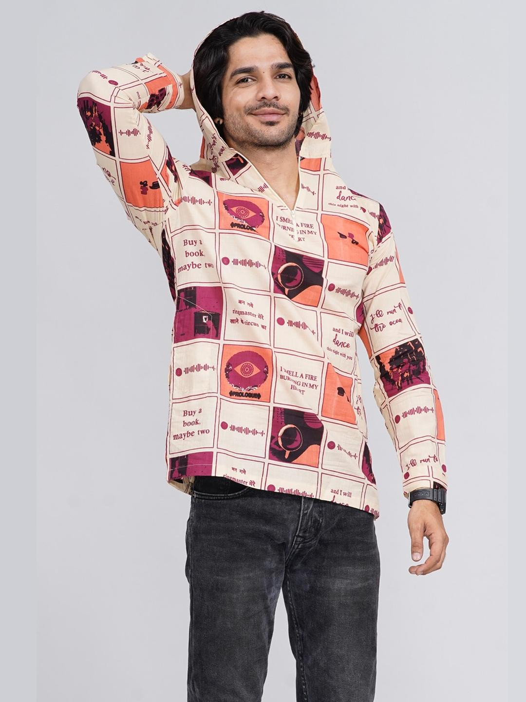 Disha R Dot Men Cotton Kurtas