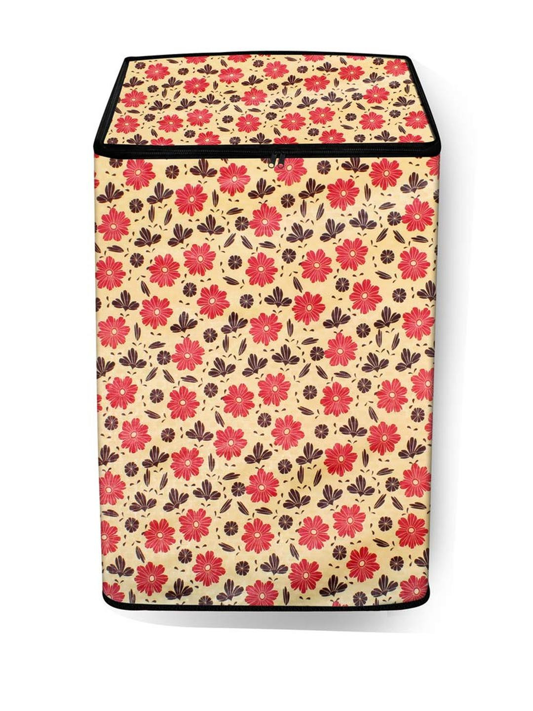 The Furnishing Tree Washing Machine Cover Sprig Pattern Multicolor Compatible for Whirlpool 7 Kg Fu