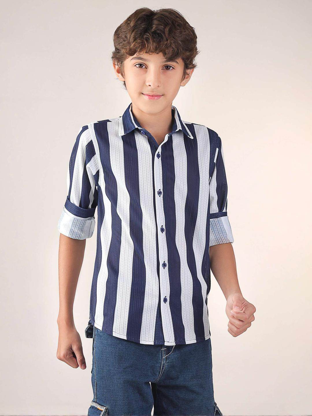 BEARSOUL Boys Cotton Shirts