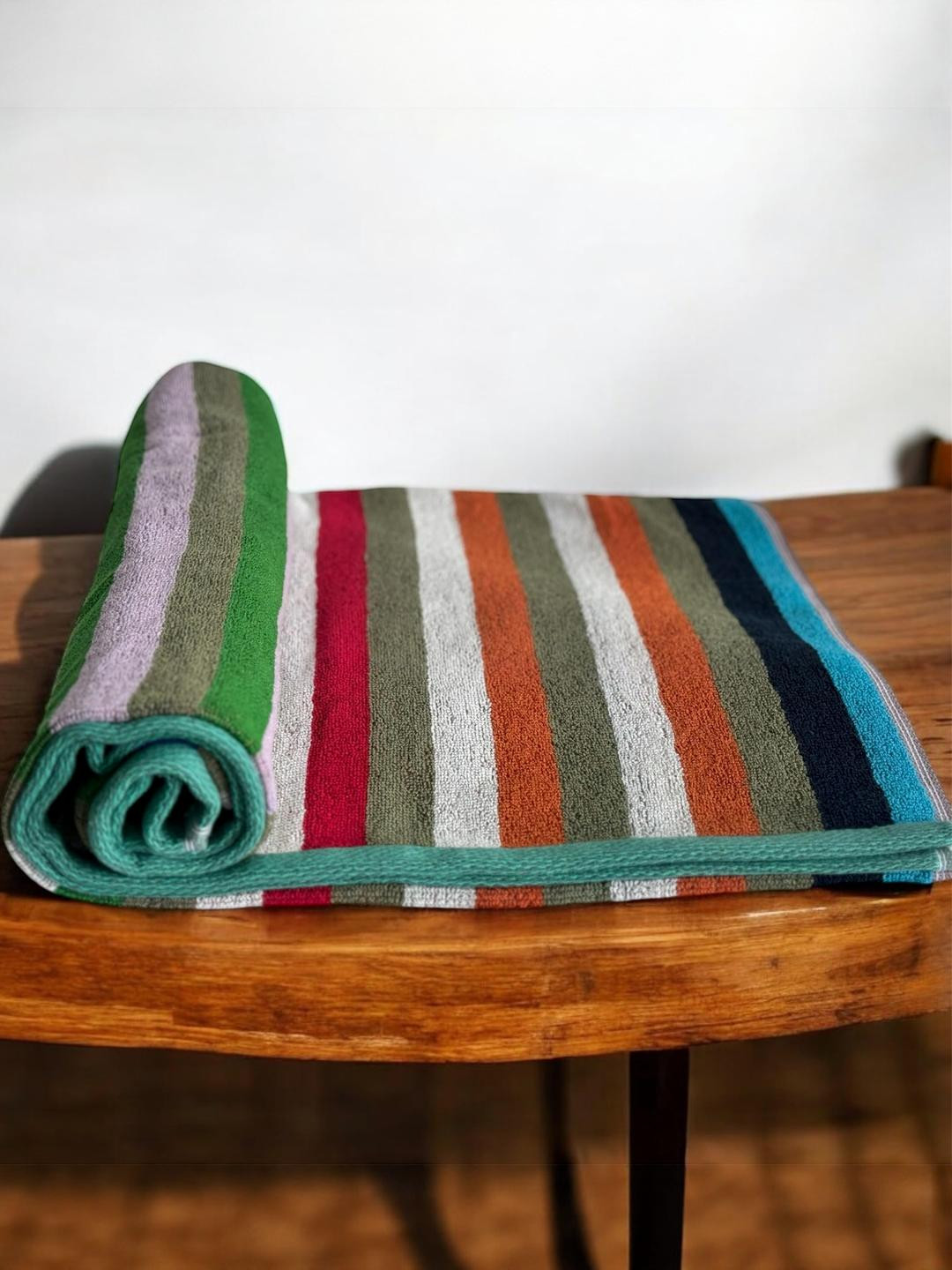 Wee Hours Multi-Color Striped Bath Towel