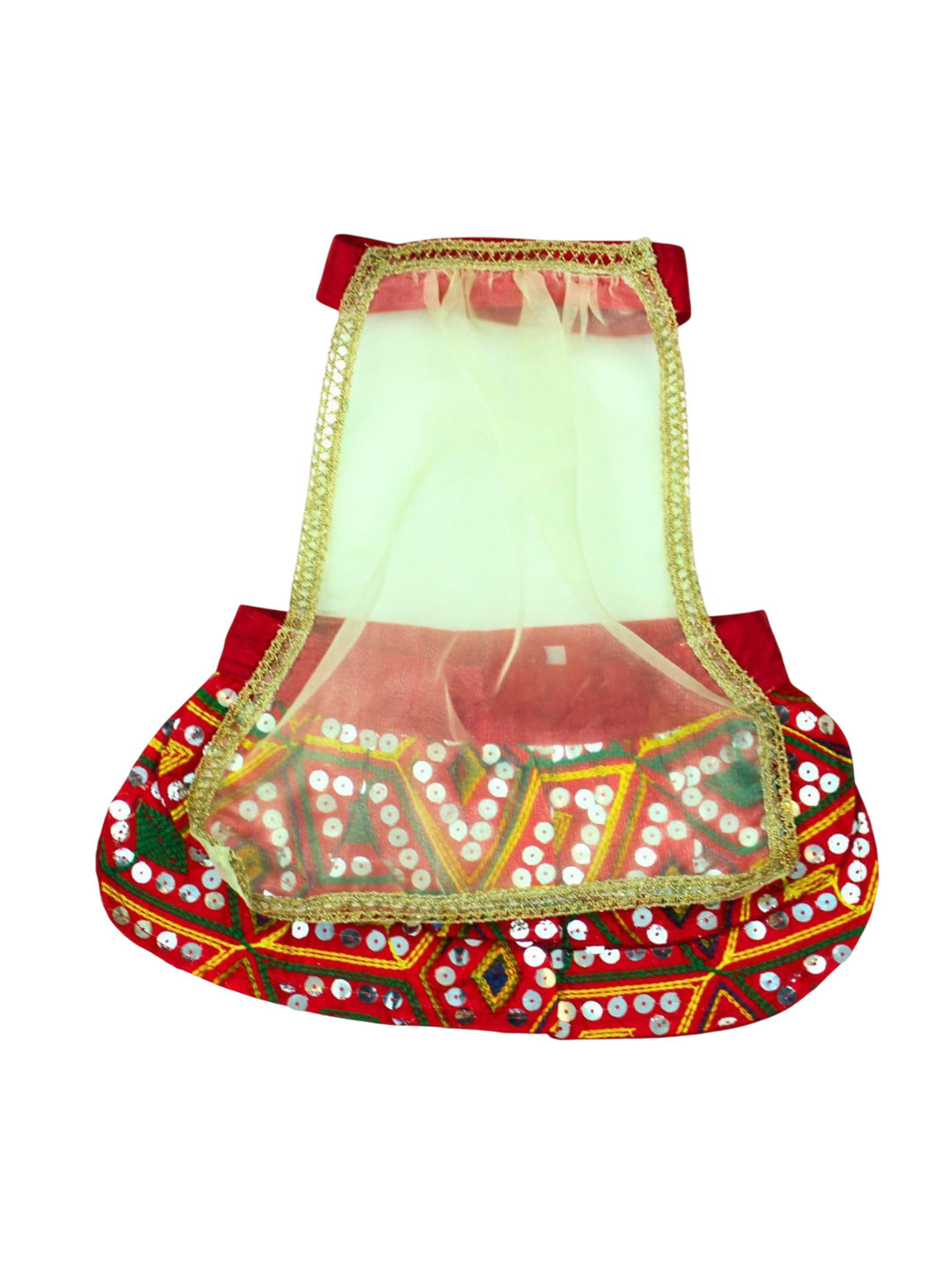 Lulala Embroidered Lehenga Choli With Dupatta Dog Dress