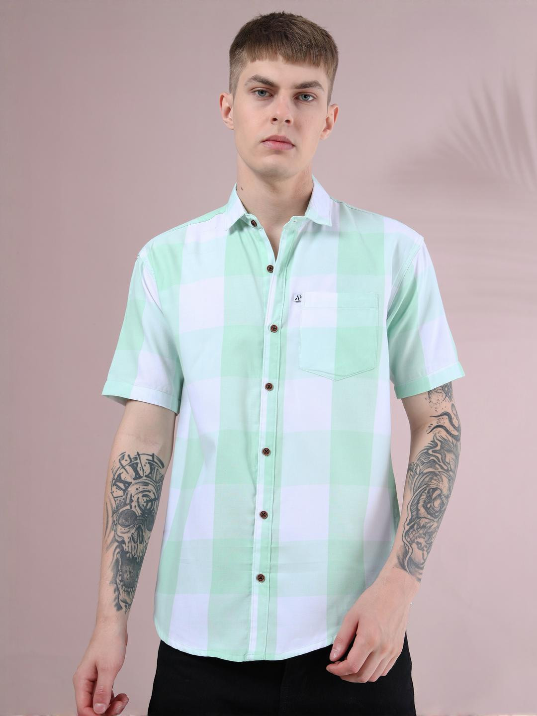 ALLWIN PAUL Men Cotton Shirts