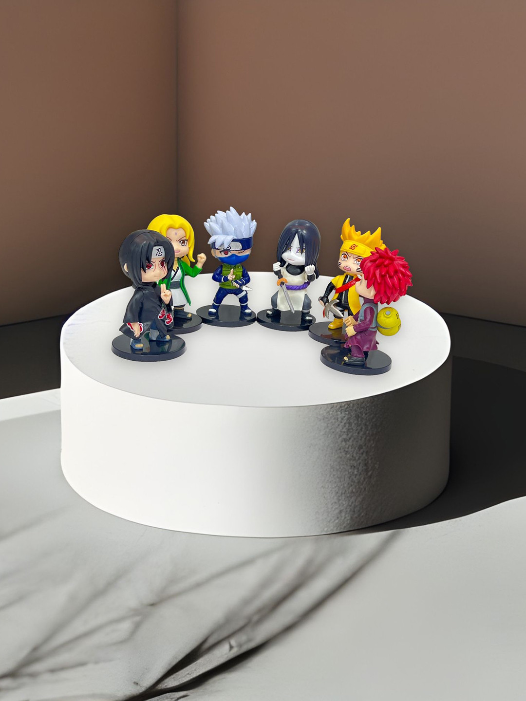 AUGEN Set Of 6 Naruto Action Figure Limited Edition For Car