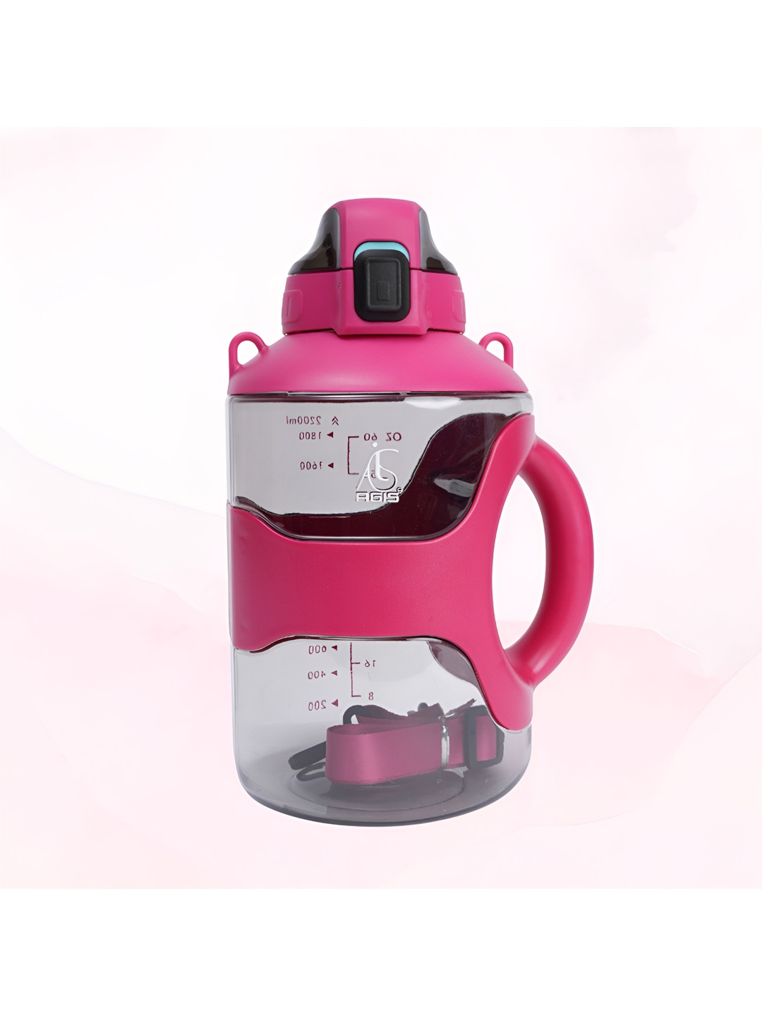 AGIS Magenta & Transparent Water Bottle 2.2L