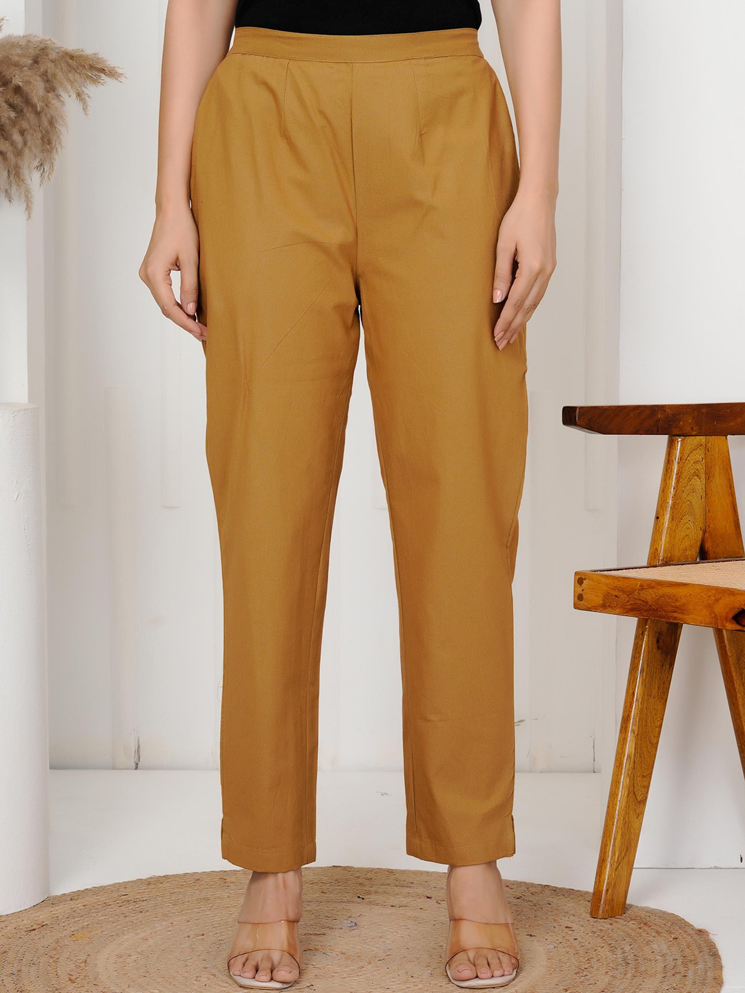 SIGNORIA Women Cotton Cigarette Trousers