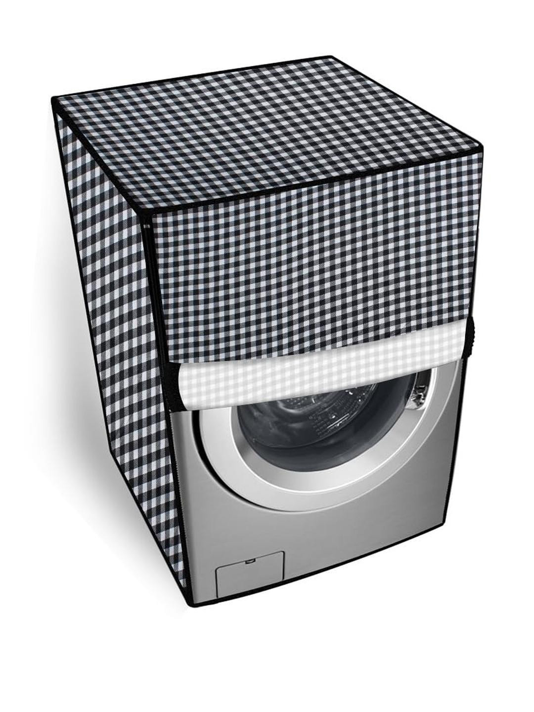 The Furnishing Tree White And Black Fully-Automatic Front Loading Washing Machine Cover