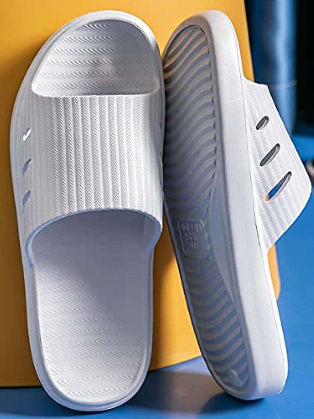 glitchez Grey Flip Flops Sliders