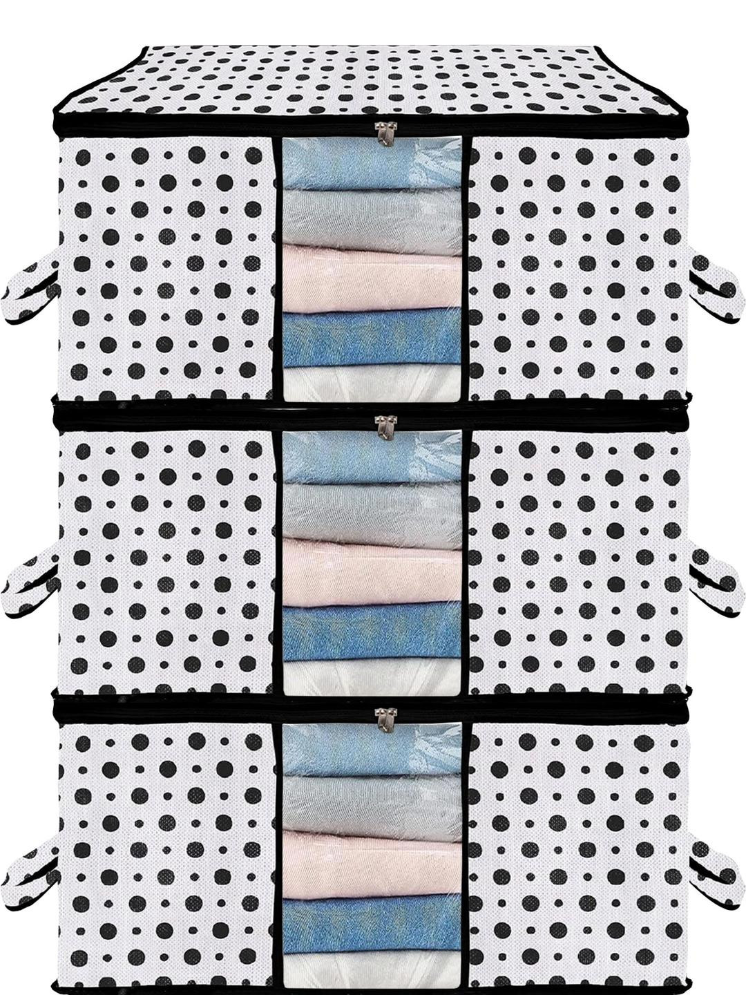 AMAK INC White Fabric Wardrobe Organisers