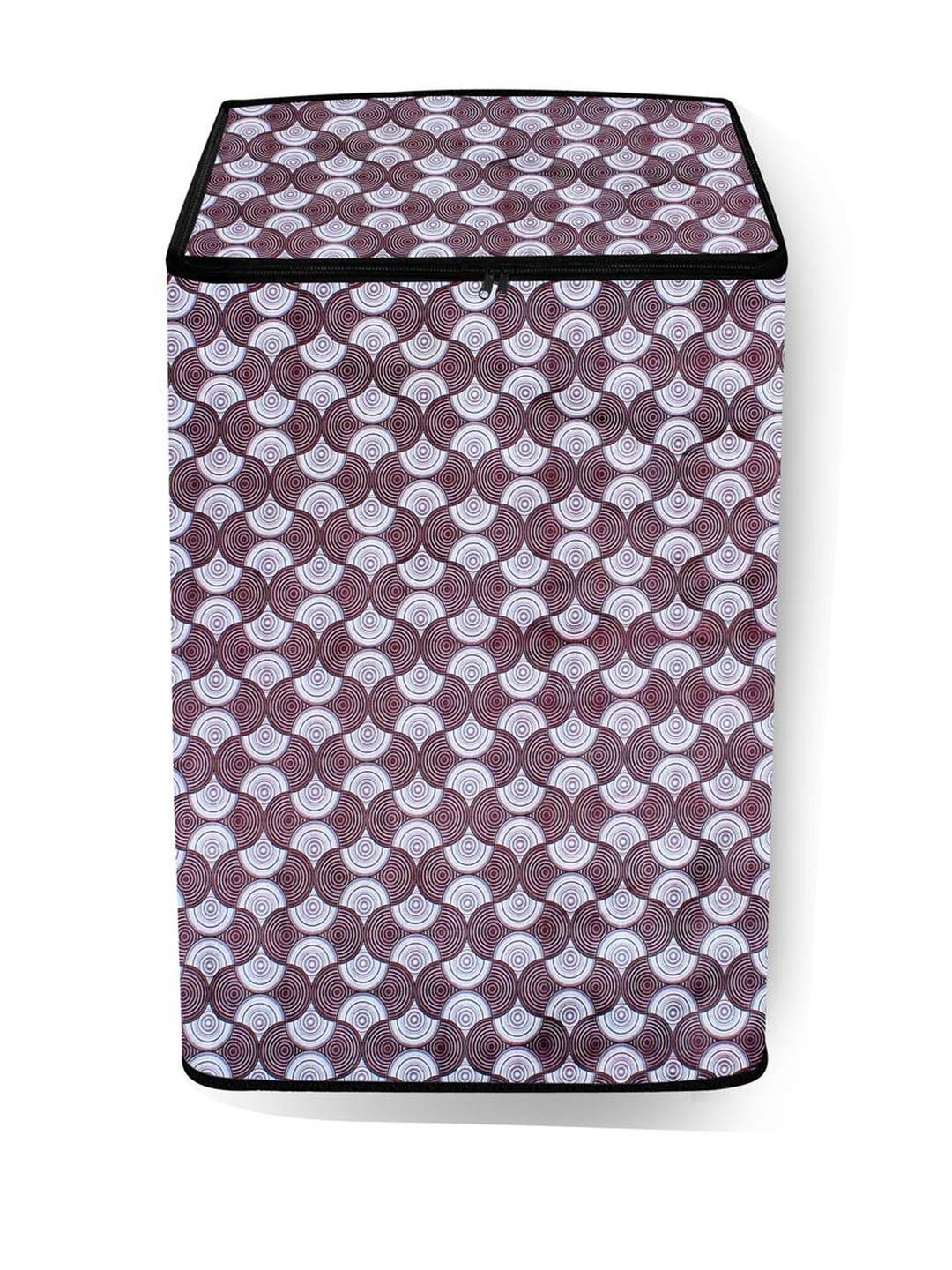 The Furnishing Tree Washing Machine Cover Counterchange Pattern Grey Compatible for Whirlpool 6.5 K