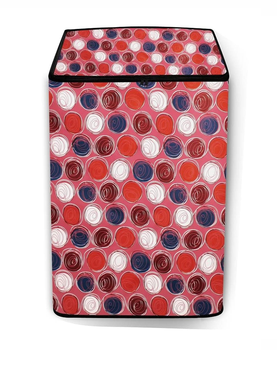 The Furnishing Tree Washing Machine Cover Abstract Pattern Pink Compatible for Whirlpool 10.5 Kg Fu