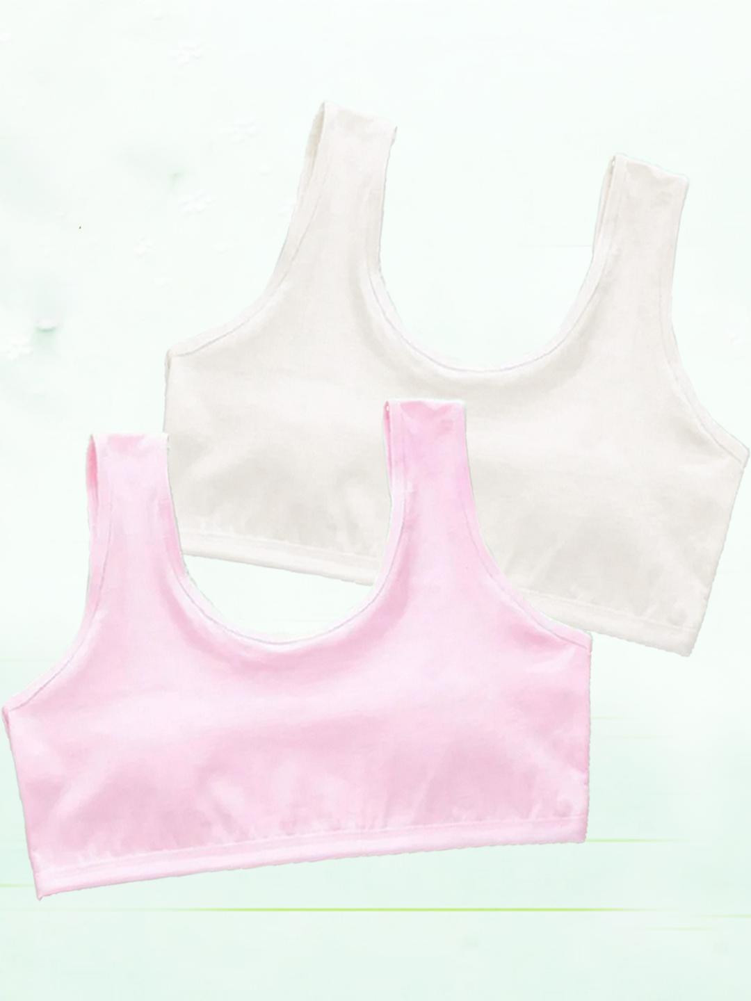 BRAAFEE Girls Pack Of 2 Non Padded Camisoles