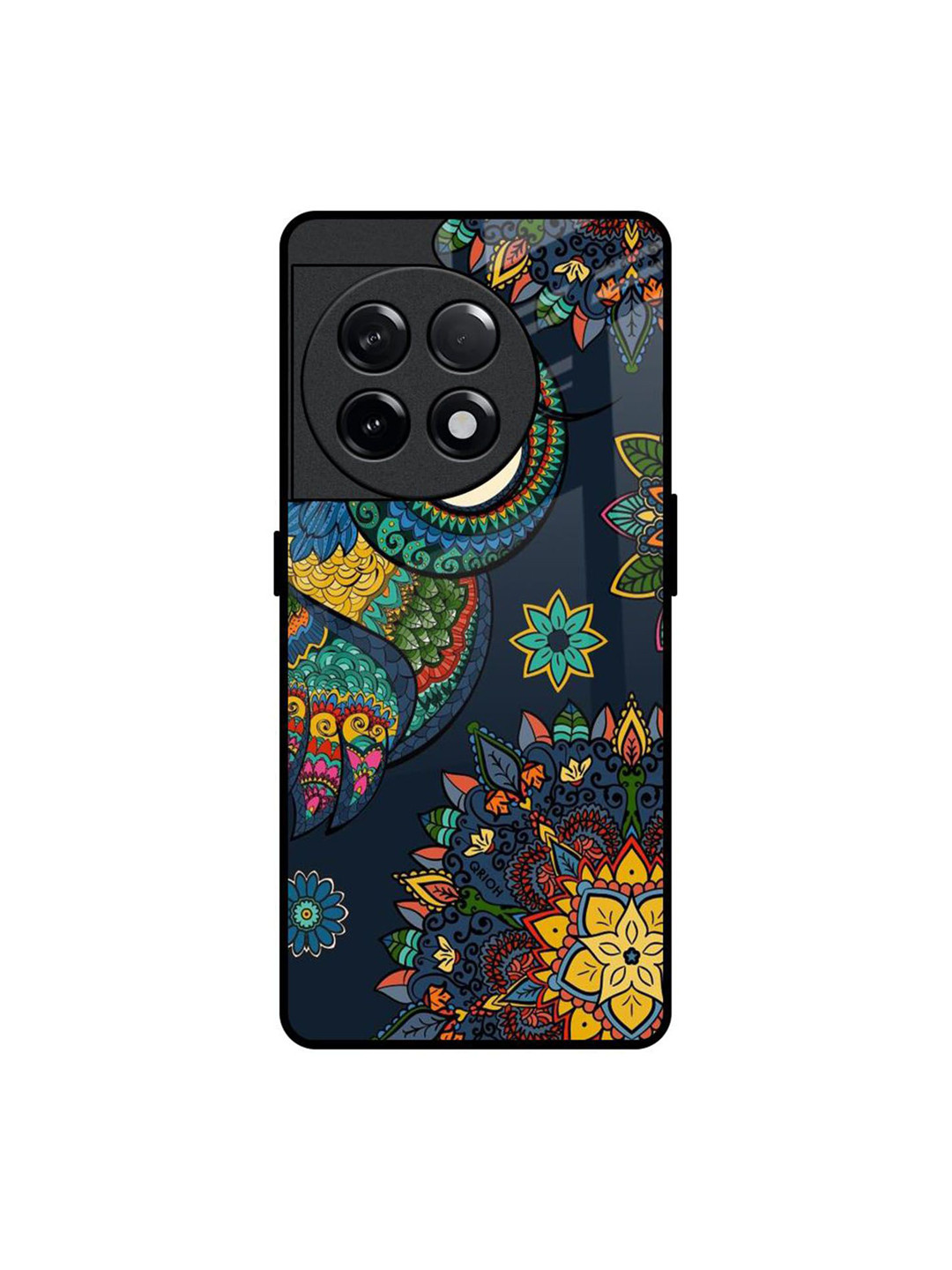 QRIOH Owl Art Quirky Printed OnePlus 11R 5G Silicone Back Case Mobile Accessories
