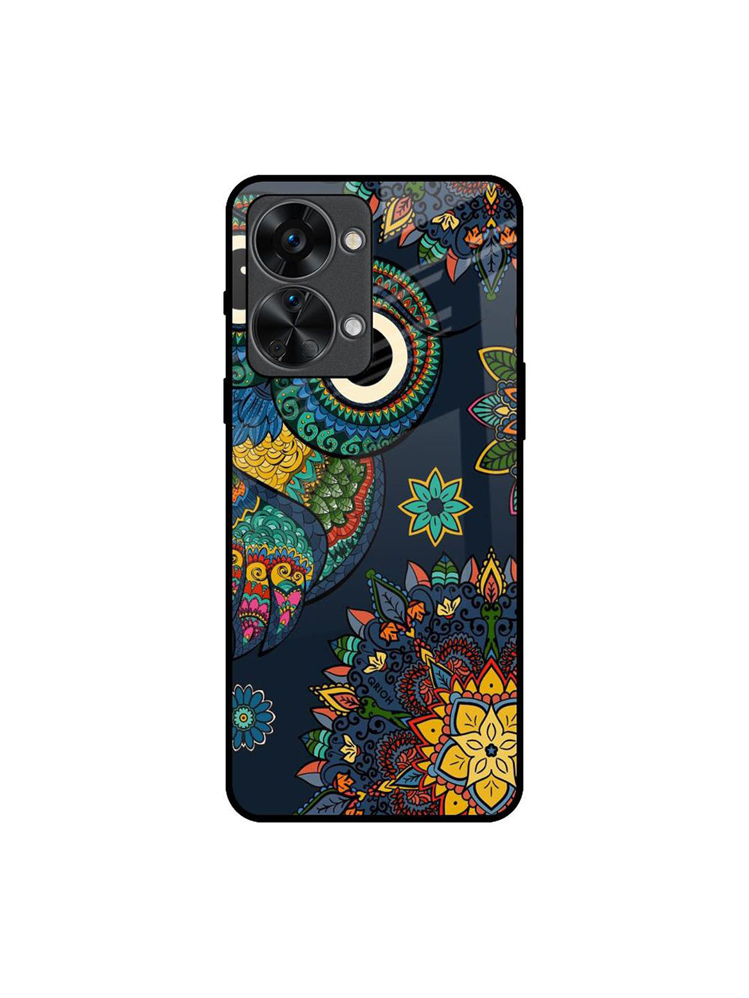 QRIOH Owl Art Printed Oneplus Nord 2T Silicone Back Case