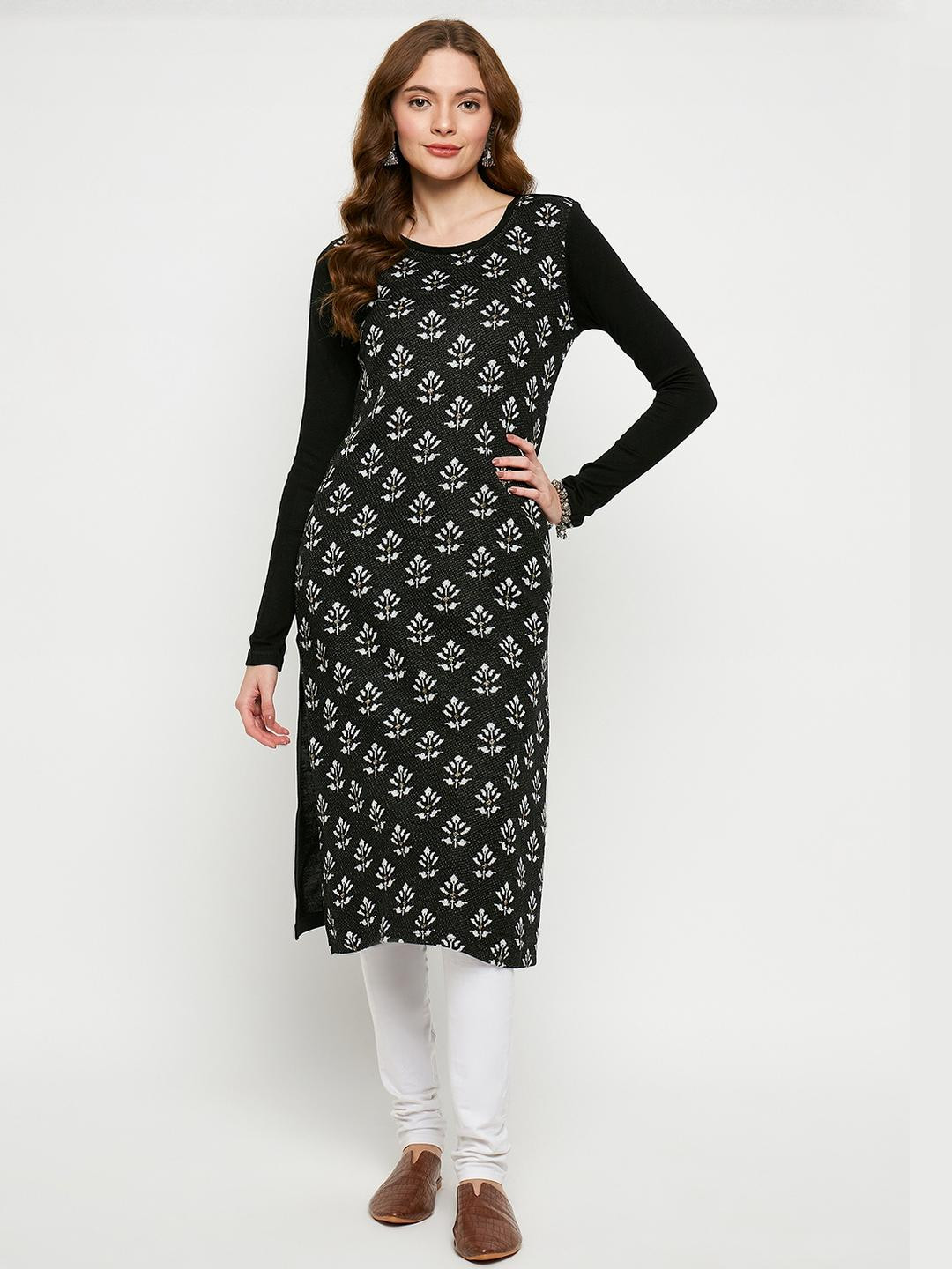 VIAZAA Women Wool A-Line Kurtis