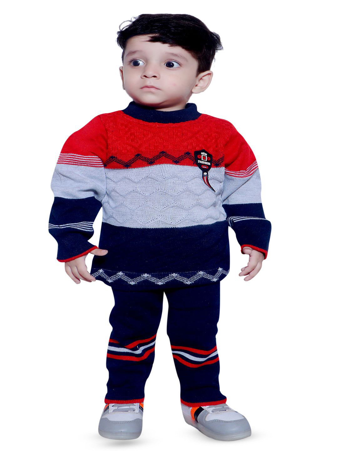 Litton Kids Woollen Long Sleeves Fashion Sweaters