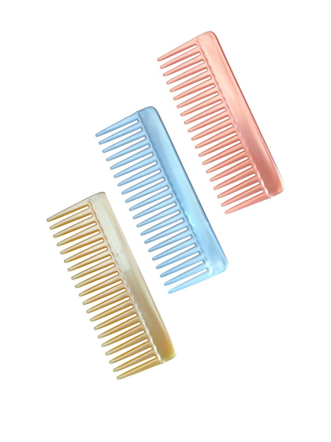 ARPANA BRIGHT Pack of 3 Wide-Tooth Hair Combs