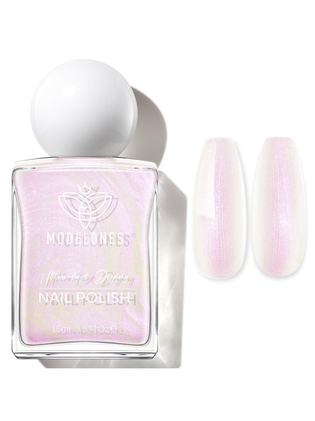 Modelones Ultra Fast Drying Nail Polish- 15 ml- Luna Blush