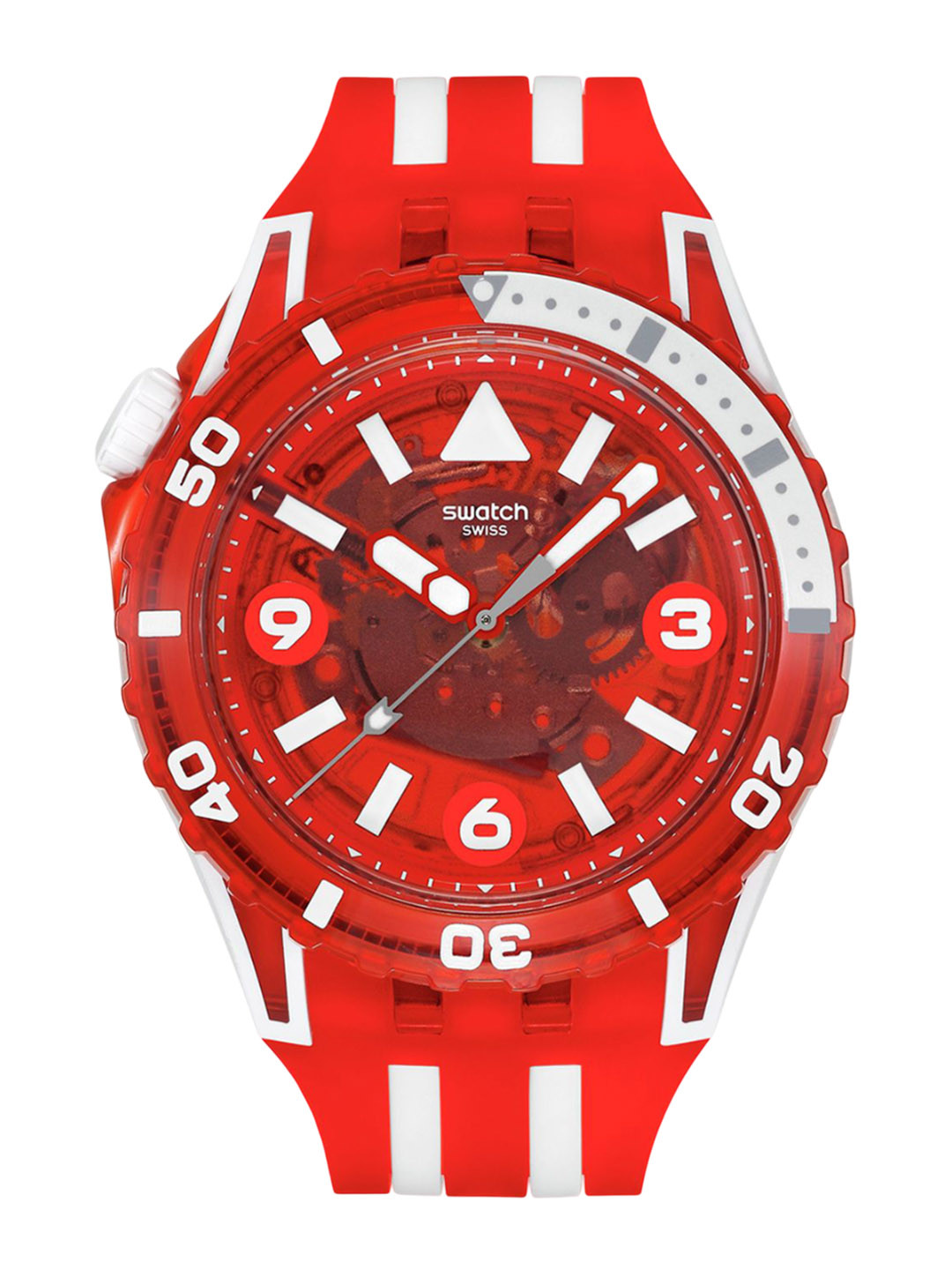 Swatch Unisex Textured Dial Analogue Watch SSCU09R100