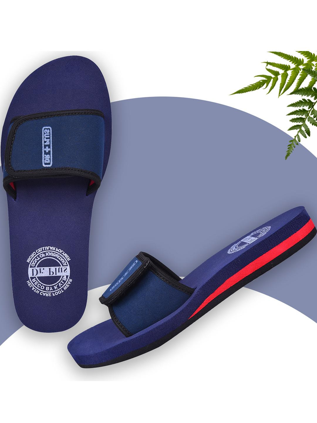 DR.PLUS Women Blue Synthetic Flip Flops