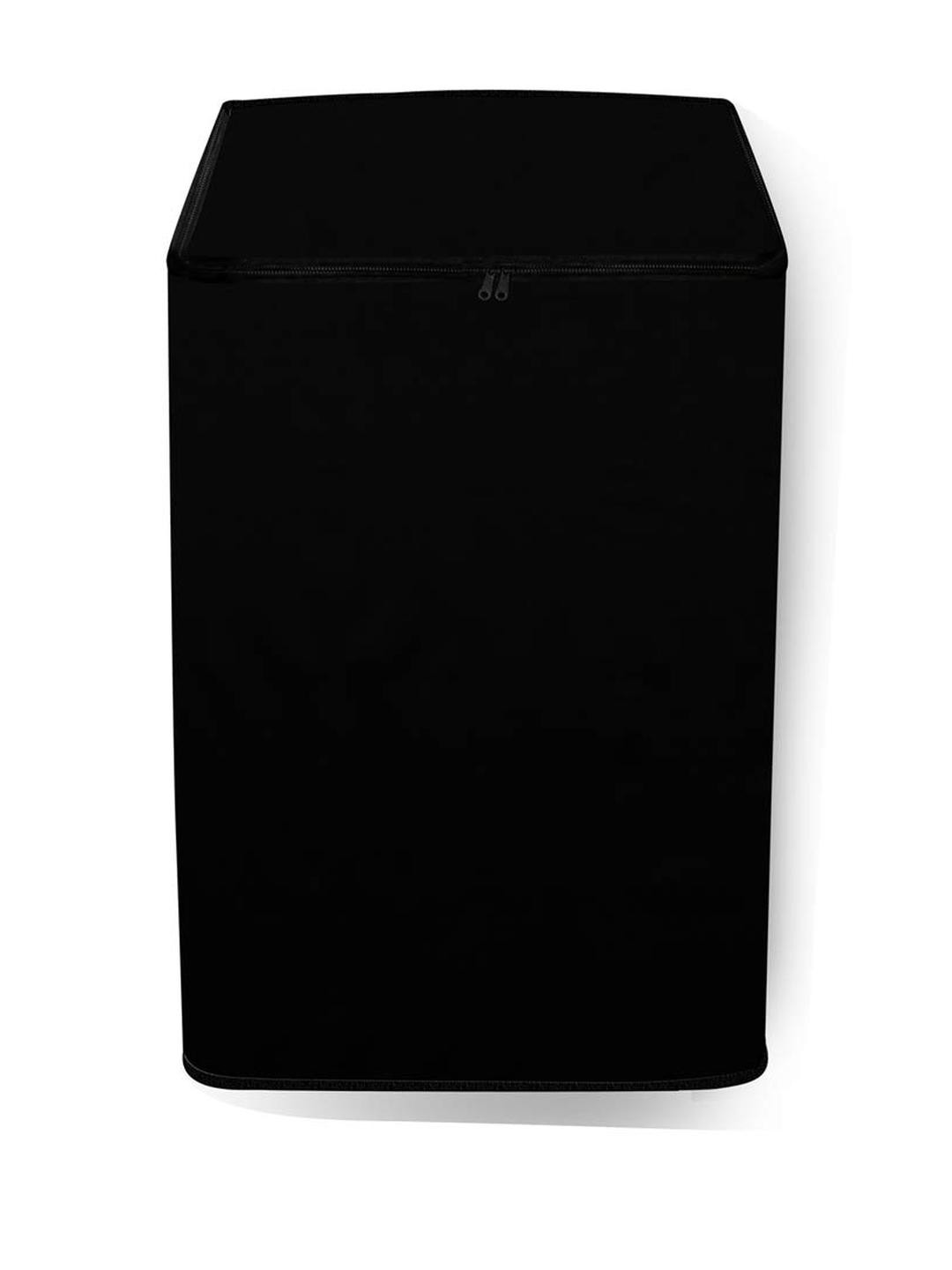 The Furnishing Tree Washing Machine Cover Black Compatible for Godrej 6.4 Kg Fully-Automatic Top Lo