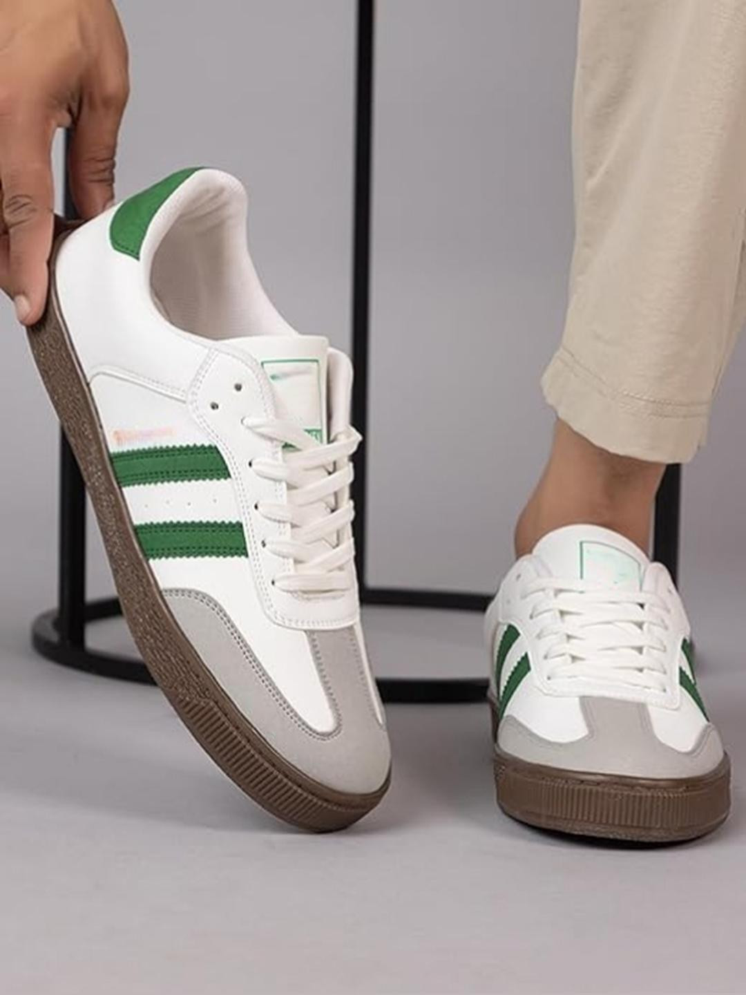 DODA Women Green Suede Casual Shoes