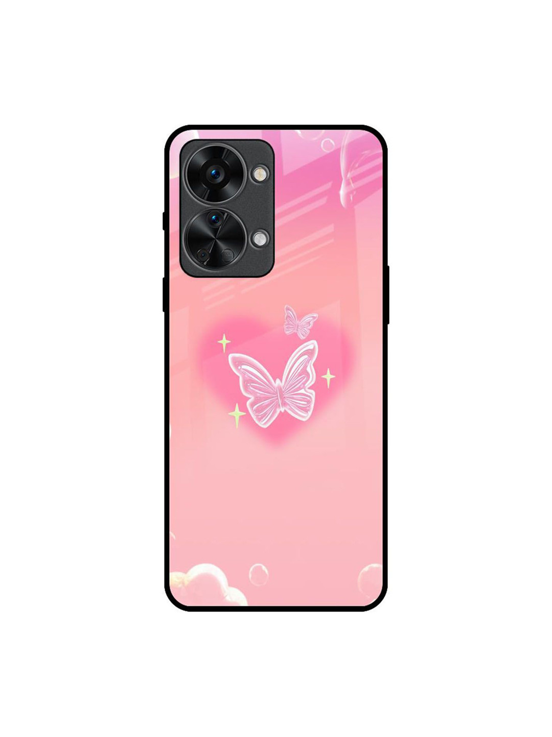QRIOH Fluttering Bliss Quirky Printed Oneplus Nord 2T Silicon Back Case Mobile Accessories