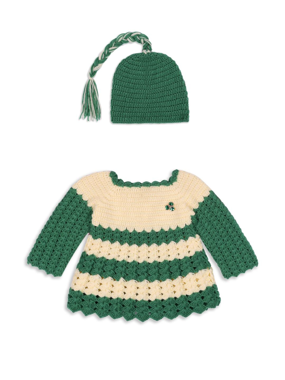 Tintin Green Wool Jumper Dress