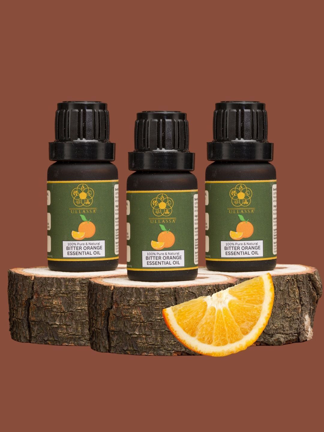 ULLASSA Set Of 3 Bitter Orange Essential Oil- 10 ml Each
