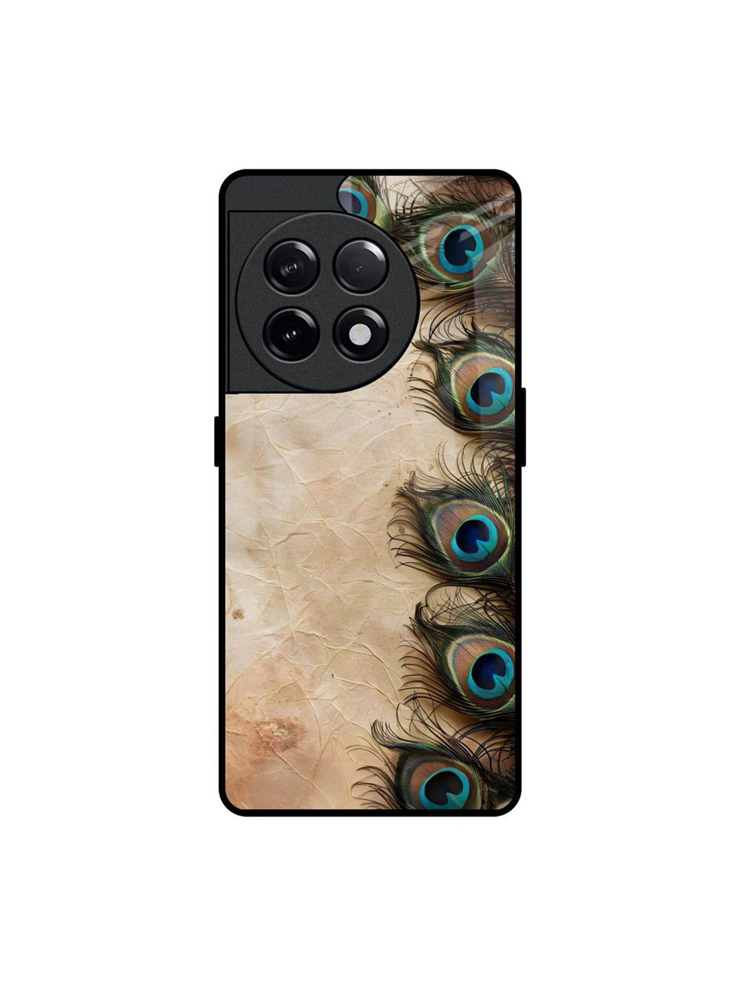 QRIOH Graphic Printed Sleek & Lightweight Silicone OnePlus 11R 5G Glass Back Case