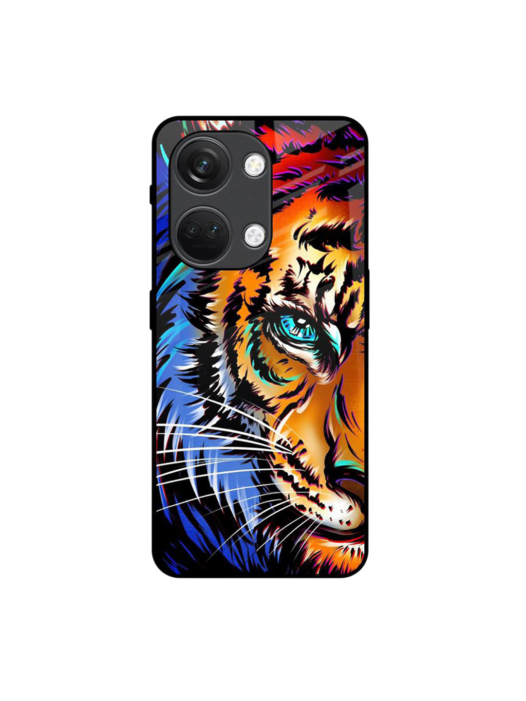 QRIOH Beast Tiger Art Printed OnePlus Nord 3 5G Back Case Mobile Accessories