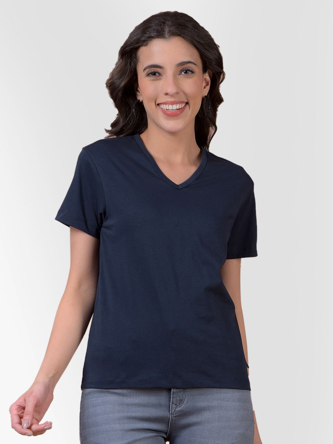 Numero Uno V-Neck Cotton T-shirt
