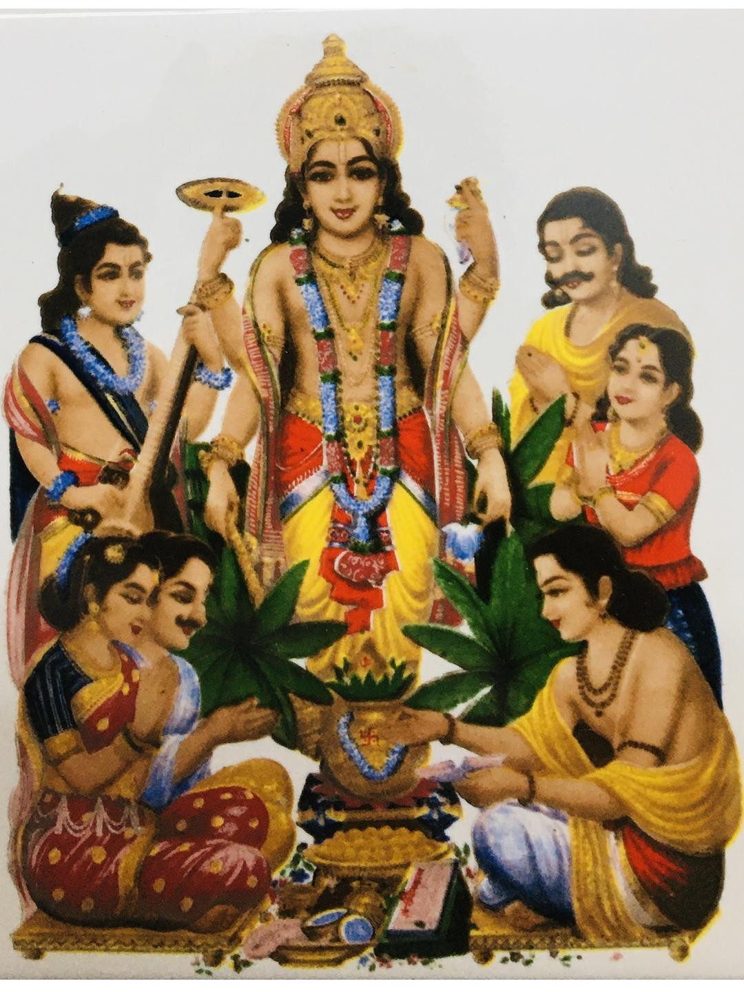 SHOP BY ROOM Wall Hanging Ceramic Ethnic Motifs Glossy Pooja Room Spiritual Wall Decor